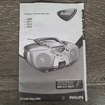 Philips AZ1008 1011 1012 1013 Cd Radio Cassette Recorder Boombox Original Manual. Fixed Price $14.95.