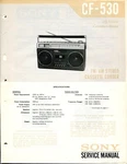 Vintage Sony Service Manual Fm/ Am Stereo Cassette- Corder CF-530. Fixed Price $30.00.