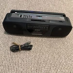 Vtg Sony CFS-213 Radio Cassette Recorder Black Portable Boombox Tested. Fixed Price $62.99.