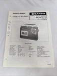 Vintage Sanyo Service Manual Model Number 2402-3. Fixed Price $10.00.
