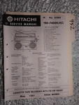 Hitachi TRK-7400 Hc Service Manual Original Repair Book Stereo Boombox Radio. Fixed Price $19.98.