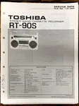 Toshiba RT-80S Radio Cassette Service Manual *original*. Fixed Price $19.97.