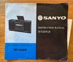 Sanyo Model DC-550K Multi Channel Stereo System Manual Inc Schematics. Fixed Price $28.51.