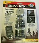 Swiss+tech Portable Led Light Pod System, Pack With Remote LPCSBK-3. Fixed Price $14.95.
