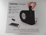 Ihome Dual Usb Charging + Alarm Clock With Removable Power Bank New. Fixed Price $39.99.
