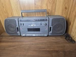 Rca Boombox Radio RP-7855A Dual Cassette Player Only One Side Works Read. Fixed Price $49.99.