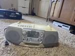Vtg Sony CFD-V17 Portable Stereo Boombox Am Fm Radio Cd Cassette Tested Working. Fixed Price $29.99.