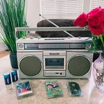 1981 Panasonic RX-5010 Am/fm Radio Cassette Tape Mini-blaster Boombox Gray. Fixed Price $289.95.
