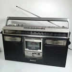 National RX-5280 Retro Fm-am Radio Cassette Player With Cover Used Working. Fixed Price $522.14.