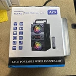 Powerful Sound A23 2.2CH Portable 60W Bluetooth Double Subwoofer Wireless Speake. Fixed Price $49.99.