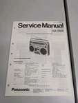 Panasonic RX-5500 Fm/am Stereo Radio Cassette Recorder Service Manual D-5291. Fixed Price $64.95.