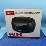 Gpx Bcb 119B Black Bluetooth Boombox Cd And Fm Radio Works. Fixed Price $37.98.