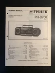 Fisher PH-D700 Boombox Original Service Manual 1989. Fixed Price $9.99.