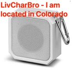 Ilive Water-resistant Magnetic Wireless Portable Speaker White. Fixed Price $19.92.