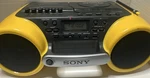 Sony CFD-980 Esp Sports Water Resistant Boombox Cd Cassette Am/fm Yellow. Fixed Price $100.00.