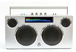 Retro Gpomansl Manhattan Boombox Stereo Bluetooth Speaker - Silver Used. Fixed Price $162.76.