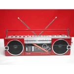 Sharp QT-7R Vintage Boombox Radio Cassette Player New Belt Tested Japan Red. Fixed Price $398.00.