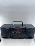 Panasonic RX-DT600 Boombox Am/fm Radio Cd Dual Tape Detach Speakers Works. Fixed Price $145.00.