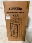 Gesnada K68 - Karaoke Machine Bluetooth Speaker + Dual Mics / Rgb Lighting 60W. Fixed Price $119.99.