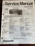 Panasonic RX-DT630 RXDT630 Service Manual From The Usa **original**. Fixed Price $24.99.