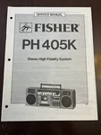 Fisher Ph 405K Stereo High Fidelity Service Manual Vintage Oem Repair Boombox. Fixed Price $24.99.