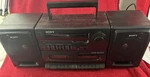 Sony CFS-W455 Stereo Double Cassette Radio Boom Box Detachable Speakers Working. Fixed Price $50.00.