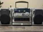 Vtg Aiwa DW537 Portable Boombox Cd Player Cassette Stereo Fully Functional. Fixed Price $175.00.