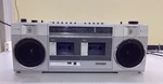 Sanyo M-W1 Dual Cassette Radio Vintage 1980 Boombox. Fixed Price $54.99.