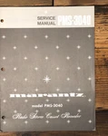 Marantz PMS-3040 Cassette Service Manual *original*. Fixed Price $19.97.
