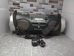Jvc RV-DP100BK Boombox Cd Mic & Guitar Inputs Drumpads Tested Please Read. Fixed Price $114.44.