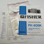 Fisher Stereo Boombox PH-405K Original Operating Instructions Owners Manual. Fixed Price $14.95.
