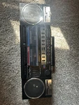 Vintage Fisher Boombox Am-fm Dual Cassette Stereo 1980S Model PH-405. Fixed Price $49.00.