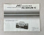 Jvc PC-200JW/C Instruction Book For Portable Component System Made Japan. Fixed Price $28.99.