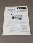Sanyo Cassette Recorder M7900K Service Manual D-6104. Fixed Price $54.95.
