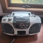Aiwa CSD-ES227 Portable Stereo Am/fm Radio Cd Cassette Recorder Boombox Silver. Fixed Price $50.00.