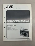 Jvc RC-232 Original Service Manual Free Shipping. Fixed Price $14.00.