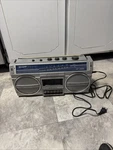 Sharp GF-4343 Vintage Boombox- Radio Works Well Need Change Belt. Fixed Price $59.00.