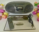 Jvc RC-Q50 Portable Boombox System Am-fm, Tape, Manual, Remote, Belts Tested. Fixed Price $65.95.