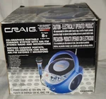 Craig Cd & Graphics Karaoke System Model CG8509 Blue New Open Box Never Used. Fixed Price $44.99.