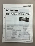 Toshiba RT-7066 7166 SX66 Original Service Manual Free Shipping. Fixed Price $14.00.