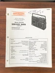 Superscope CR-800 Radio / Cassette Service Manual *original*. Fixed Price $24.97.