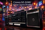 Crown Boombox Rare Original Vintage Cassette Tape Recorder. Fixed Price $2024.25.