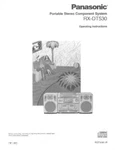 Panasonic RX-DT530 Portable Stereo Owners Instruction Manual. Fixed Price $22.24.