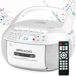 Greadio Cd Player Boombox Cassette Combo With Bluetooth,am/fm Radio,st.... Fixed Price $86.30.
