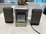 Aiwa XR-M150U Cd/cassette Disk Stereo System Receiver Speakers Tested Works. Fixed Price $25.00.