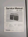 Panasonic RF-7050 Fm/am Stereo Radio W8TRACK Player Service Manual D-5886. Fixed Price $54.95.