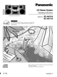 Panasonic SA-AK110 SA-AK310 Cd Stereo System Owners Instruction Manual. Fixed Price $22.24.