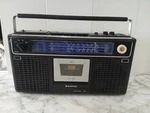 Sanyo 9902K Stereo Boombox Plays Sold As Is Condition Look Vintage Fm Mw SW1. Fixed Price $65.99.