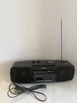 Sony CFS-200 Stereo Fm/am Radio Works.cassette Isn T.includescord Vtg Boombox.. Fixed Price $13.95.