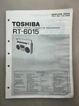 Toshiba RT-6015 Original Service Manual Free Shipping. Fixed Price $14.00.